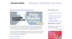 Desktop Screenshot of fiftyshadesaudiobook.com